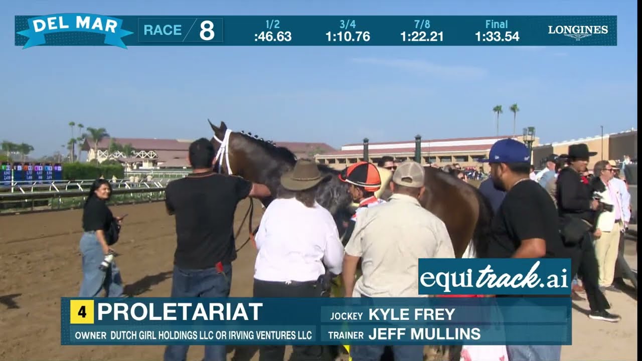 Proletariat Wins the Caesars Sportsbook Oceanside Handicap Race 8 at Del Mar 7/17/26