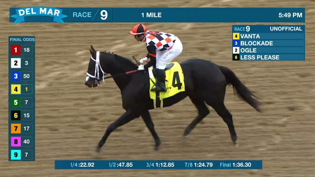 Vanta Wins the Del Mar Juvenile Fillies Turf Race 9 at Del Mar 9-6-26
